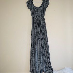 Print Maxi Skirt Romper